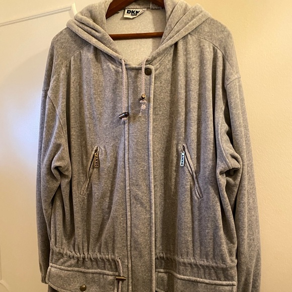 Donna Karan Jackets & Blazers - Vintage DKNY Gray Cotton Jacket